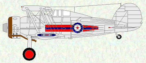 Gladiator I of No 72 Squadron (1937)