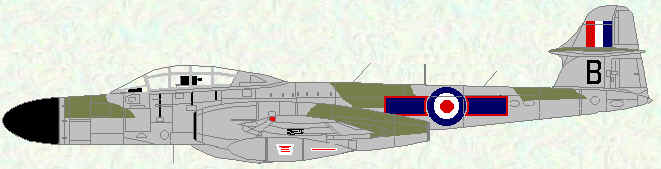 Meteor NF Mk 12 of No 72 Squadron (1956)