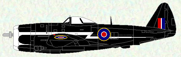 Thunderbolt II of No 73 OTU (all black colour scheme)