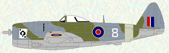 Thunderbolt II of No 73 OTU (standard day fighter scheme)