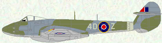 Meteor III of no 74 Squadron