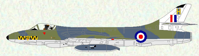 Hunter F Mk 4 of No 74 Squadron