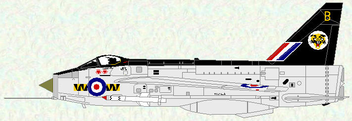 Lightning F Mk 3 of No 74 Squadron