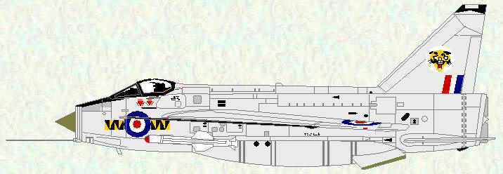 Lightning F Mk 6 of No 74 Squadron