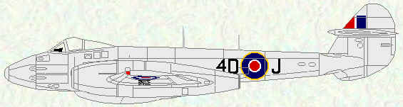 Meteor F Mk 4 of No 74 Squadron (1947)