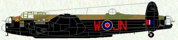 Lancaster I of 'C' Flight, No 75 Squadron (with enlarged bomb bay - 1944)