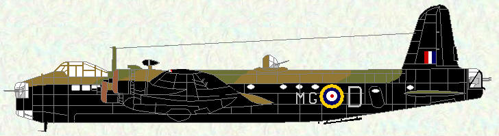 Stirling I of No 7 Squadron (revised grey codes)