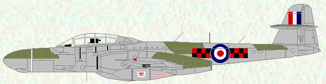 Meteor NF Mk 11 of No 85 Squadron