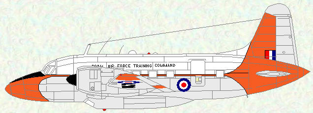 Varsity T Mk 1 - later 'dayglo' scheme