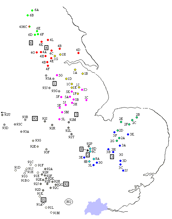 Bomber Command dispositions - February 1943