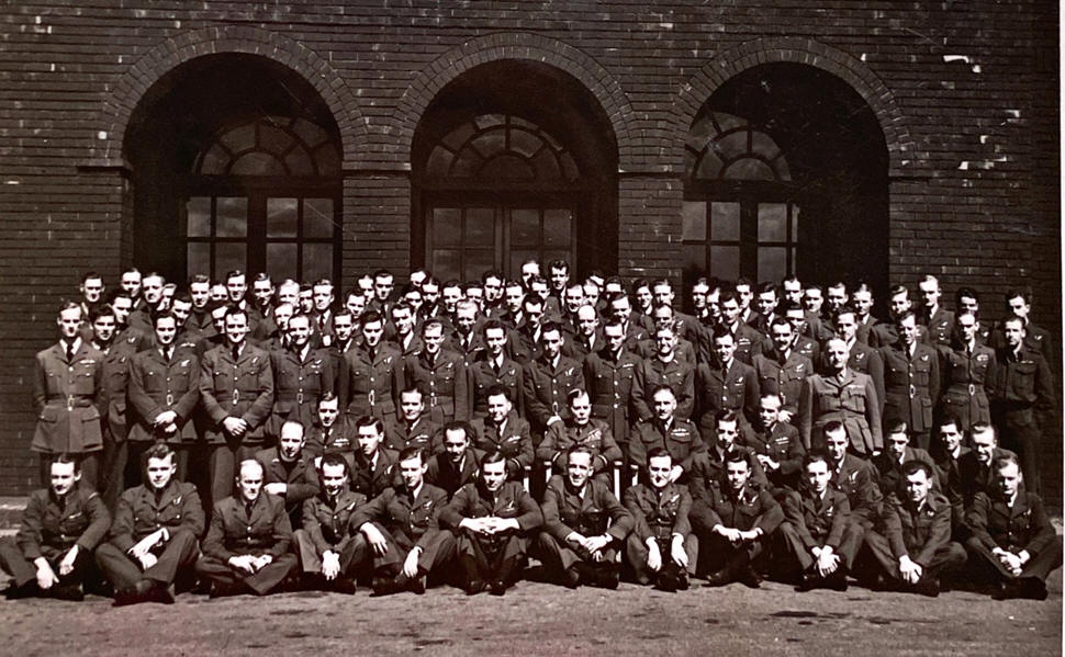 No 64 Base group photo with Viscount Trenchard, GCB, GCVO, DSO, DCL, LLD