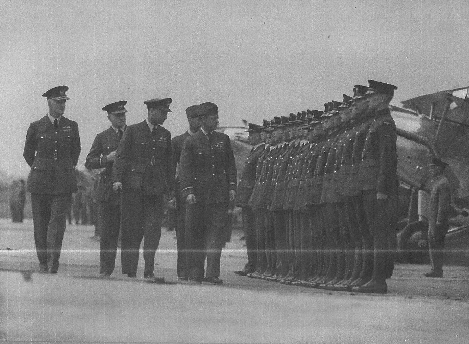 Inspection of No 11 FTS by King Edward VIII in July 1936 (LAC Roy Green is possibly nearest the camera)