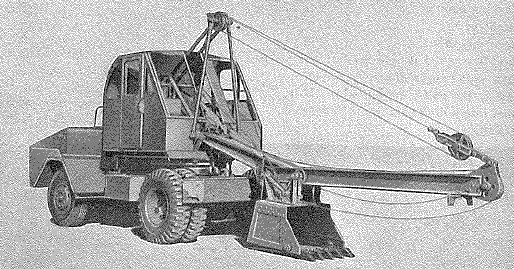 Allen Excavator, Lorry mounted, TypeTK6 with skimmer scoop