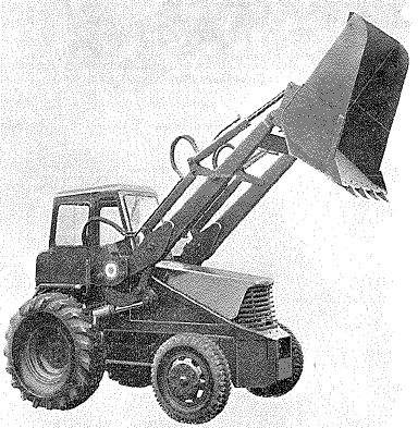 Bray mechanical shovel/overhead loader  cu yd, 'Dualoader 35' - front loading