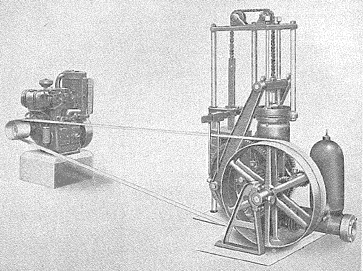 Godwin deep well pump, Type B (Petter AV2 diesel engine)