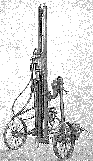 Drill, wagon mounted, Ingersoll-Rand Model FM2 (vertical drilling)