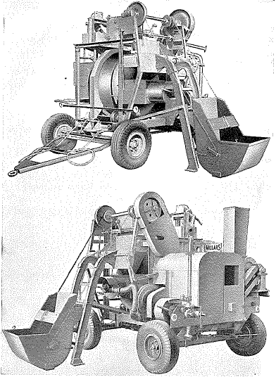 Millars' Drying and Mixing Unit, 10 cu yd (with bitumen pump and air pressure brakes)