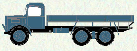 Truck, Bomb flat, 6x4, Austin K6