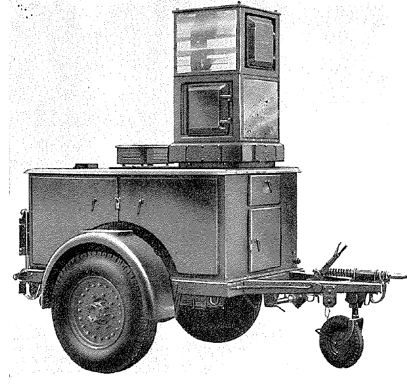 Light Beacon, Airfield Identification, Trailer Mounted, 1-ton, 2-wheeled, Brockhouse