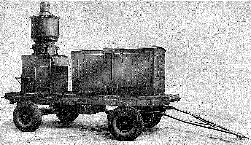 Brockhouse, 5 ton, 4-wheel, Mk 2 trailer, equipped with aerial lighthouse