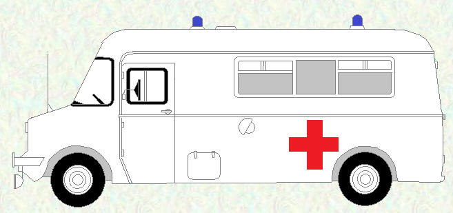 Ambulance, Domestic, 2-stretcher, 4x2, Bedford CF