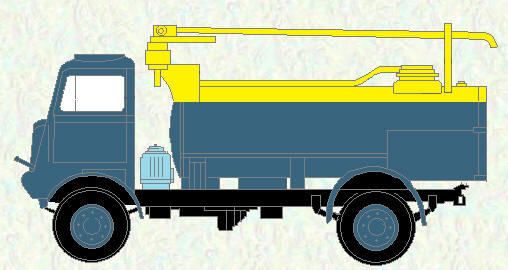 Truck, Fuel Servicing, Aircraft, 3-ton, 4x4, 950-gallon, Bedford QLC