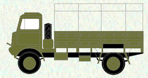 Truck, GS, 3 ton, 4x4, Bedford QLD