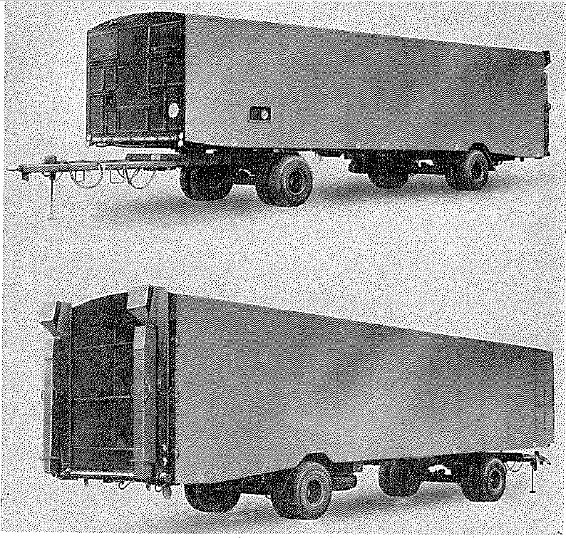 Tasker, 10 ton, 4 (twin) wheeled, trailer, pantechnicon, Armament (air conditioned)