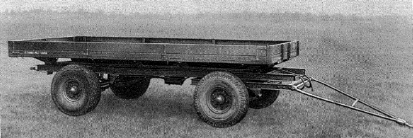 Eagle, 5 ton, 4-whelled trailer, equipped for bomb carrying