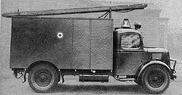 &nbsp;Austin 2 ton., 4x2, Model K2 chassis with Domestic Fire Tender body