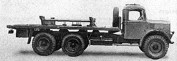 Austin, 3 ton, 6x4, Type K6 chassis equipped as tender, hydrogen cylinder