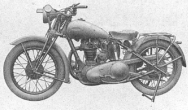 Ariel 350 cc, OHV, solo motor cycle