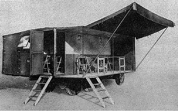 Austin, 3 ton, 6x4, Model K6 equipped with office body - rigged for use