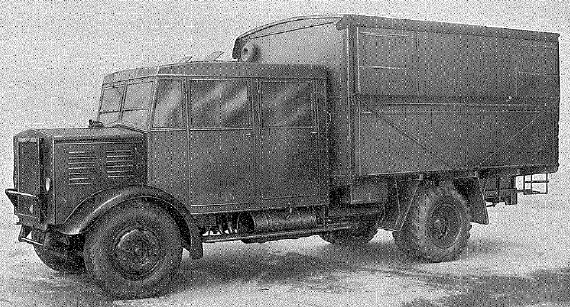 Thorneycroft. 3 ton, 4x2, ZS/TC4/AC chassis, equipped for power and parachute servicing - closed