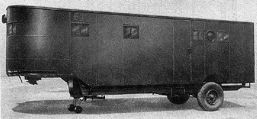Tasker, 8 ton, 2 wheeled, drop frame, semi-trailer equipped as Photographic Vehicle (Negative duplicating and contact printing)