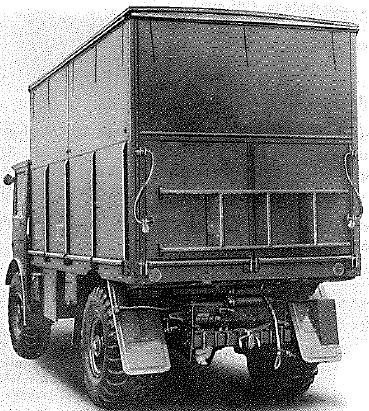 AEC, 4x4, Model 0853 chassis with 50 kVA power equipment - from rear