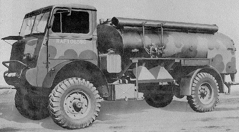 Bedford, 4x4, QL chassis with 850-gallon petrol/100 gallon oil tank