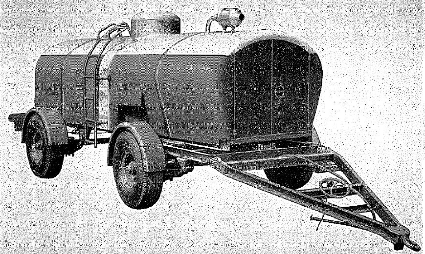 Trailer, Tanker, Oil Replenisher, 450-gallon, 5-ton, 4 Wheels, Eagle