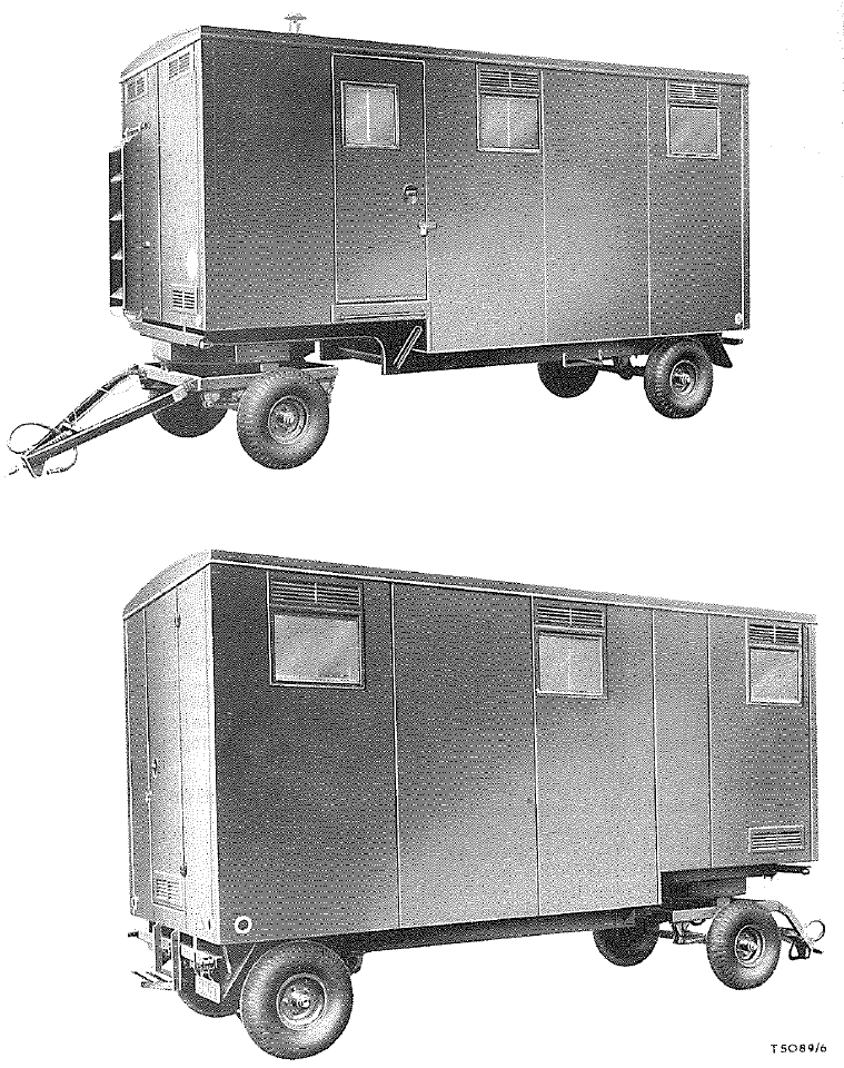 Tasker, 2 ton, 4W/2L Trailer equipped as 6 Berth Caravan