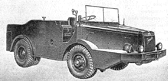 Douglas Tugmaster heavy tractor - from front