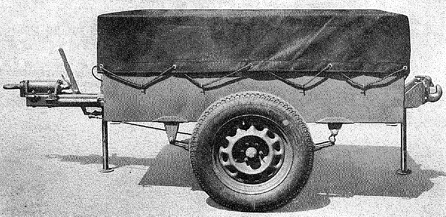 Trailer, 10 cwt, 2-wheel, lightweight GS