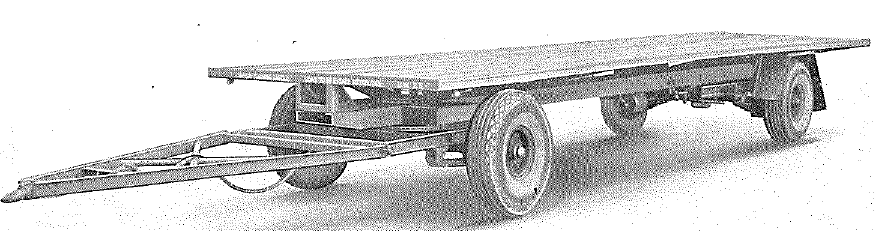 Eagle trailer, 4 ton, 4-wheel, low loading