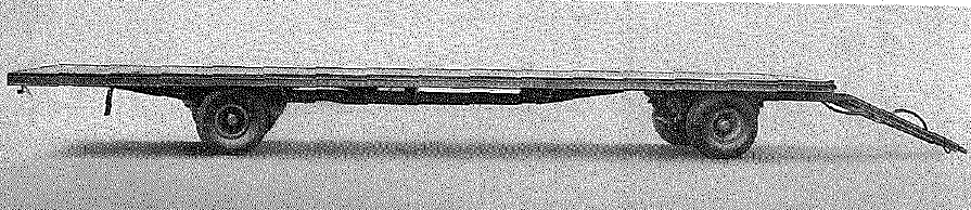 Eagle trailer, 6-ton, 4-twin wheel, fuselage transporter