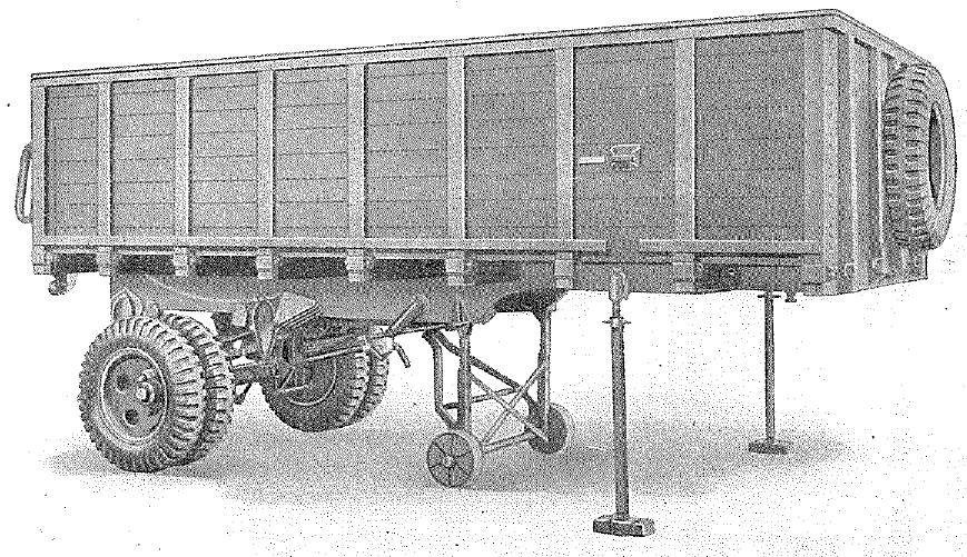 7-ton, articulated trailer