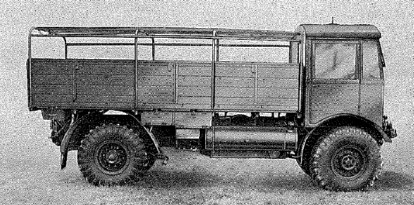 AEC, 5 ton, 4x4, Model 0853 chassis fitted with Truck/Cargo body (Wood body)