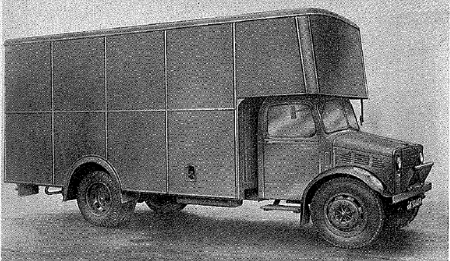 Bedford, 5-ton, 4x2, Model OWL Pantechnicon