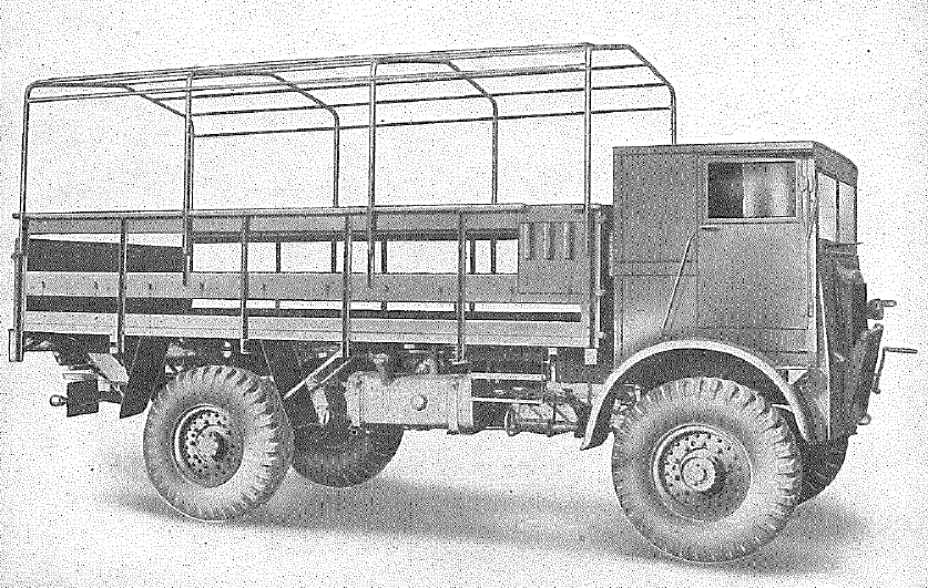 Tender, 3-ton, 4 wheeled General Service, Crossley, 4x4 (Type 2)