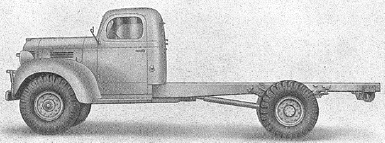 3 ton, Dodge T110L, 4x2 Chassis