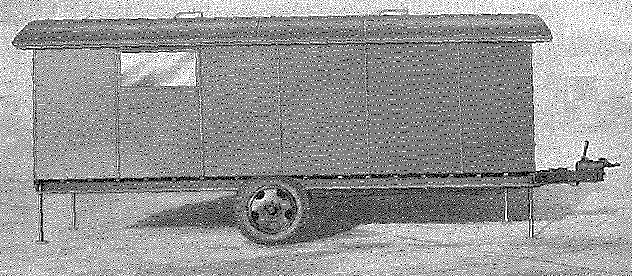 Car Cruiser, 20 cwt, 2-wheel, 4-berth caravan