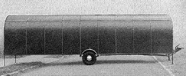 Trailer, 10 cwt, 2-wheel glider transportation